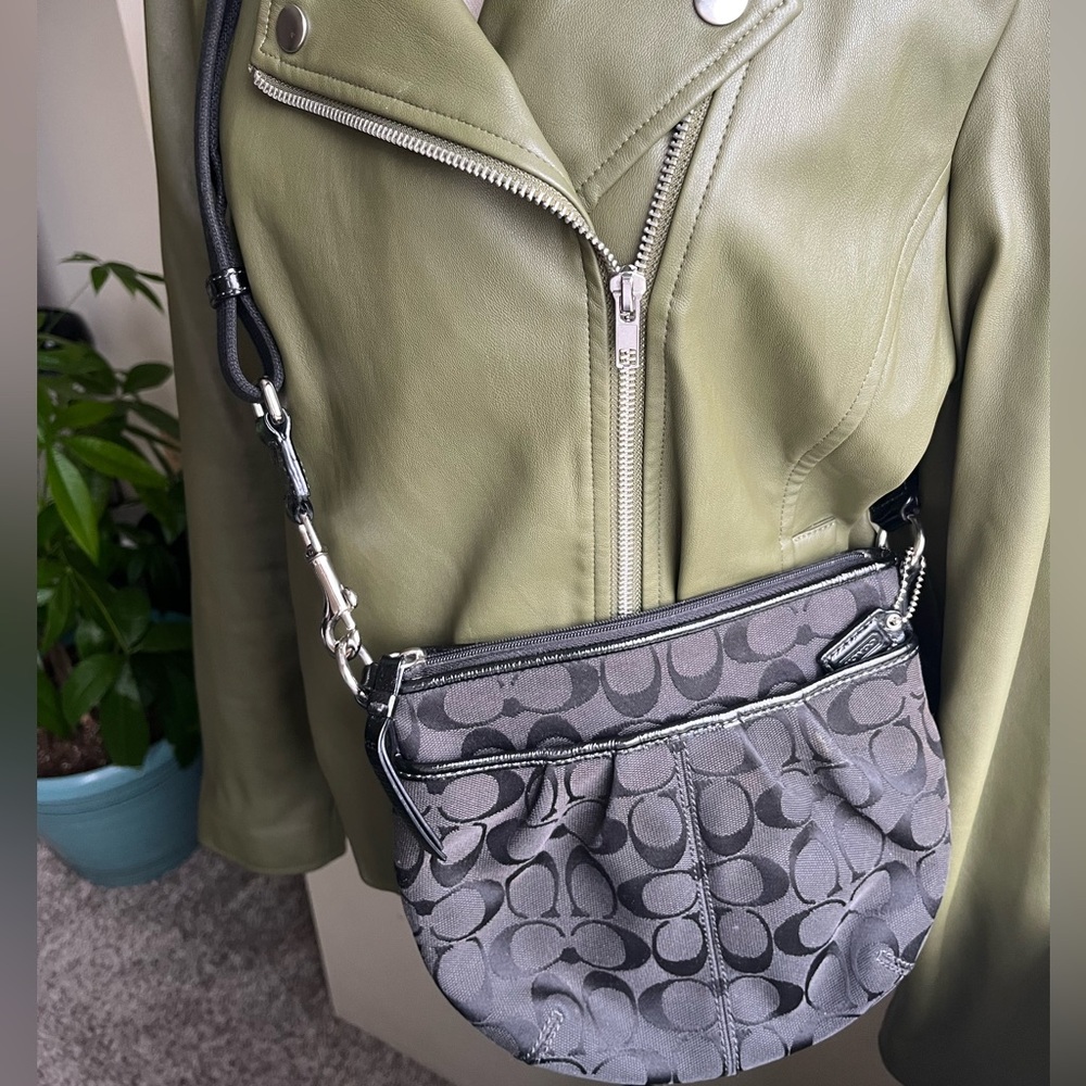 Black Coach Signature Canvas Bag